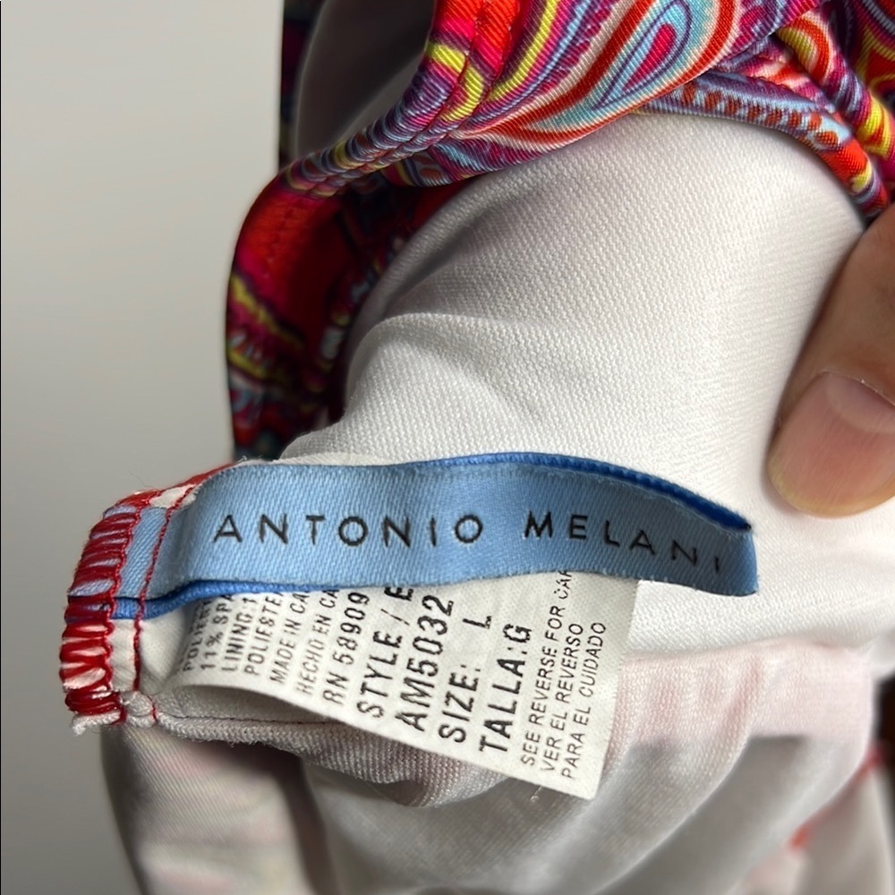 ANTONIO MELANI Red One Piece Swimwear - Picture 5 of 5
